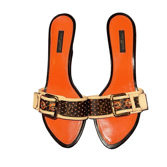 Louis Vuitton Monogram Perforated Kitten Heel Size 39 - Picture 1 of 10